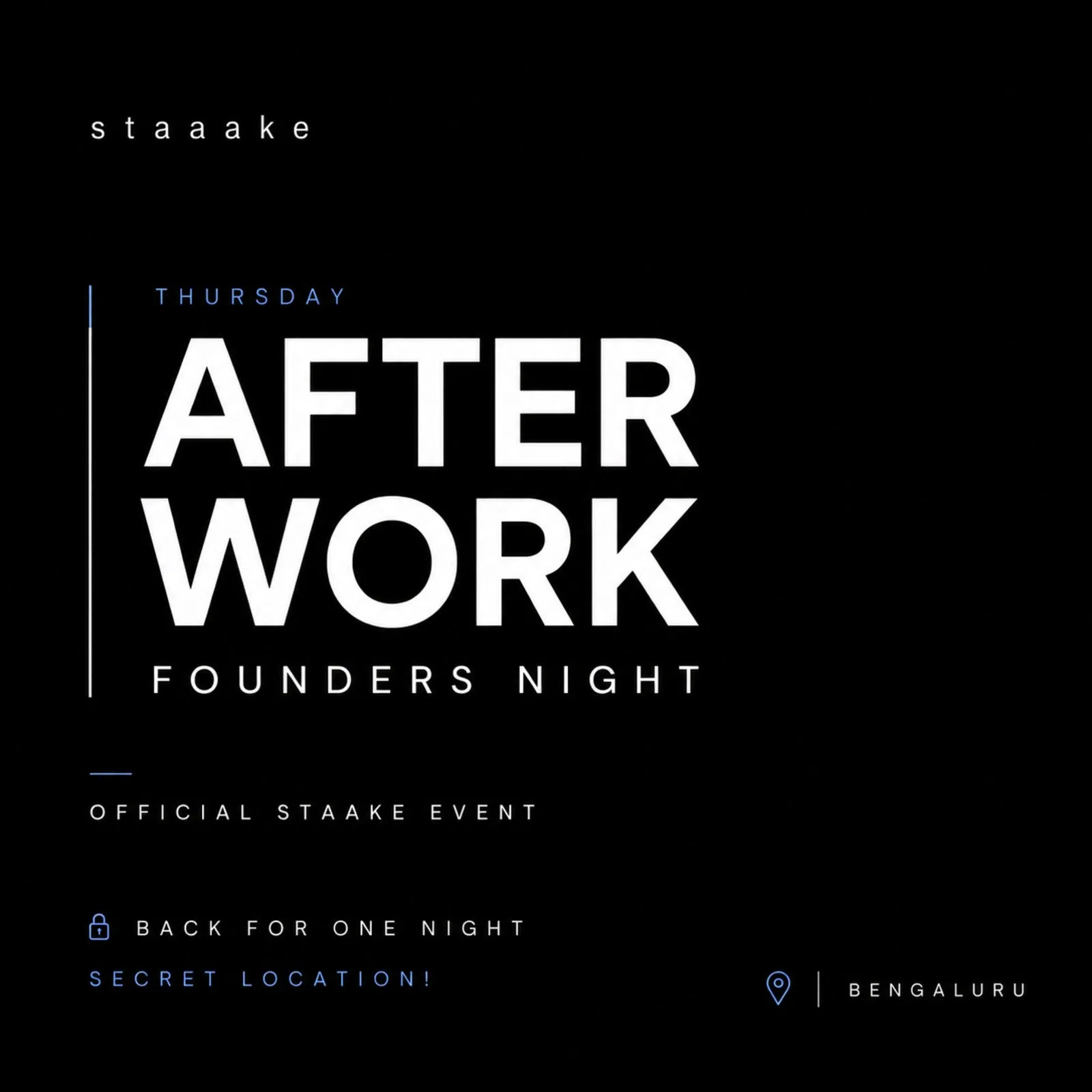 Thursday After Work. - Founders Night — Reverse Network Meet