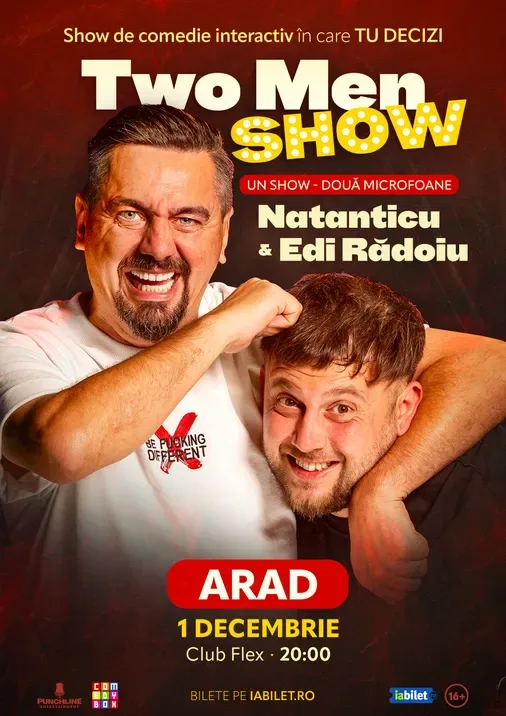Arad: Stand-up comedy cu Natanticu și Edi Rădoiu | Two Men Show