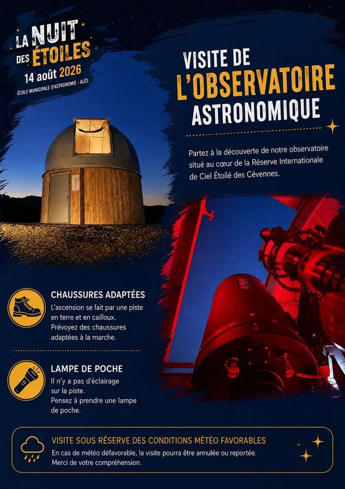 Découvrez l'Observatoire Astronomique de la Ville d'Alès