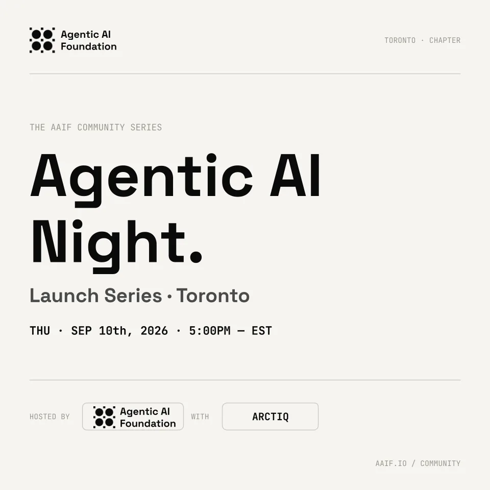 AAIF Toronto: Agentic AI Night