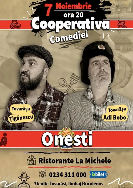 Onesti: Stand-up comedy cu Tiganescu si Adi Bobo | Cooperativa Comediei