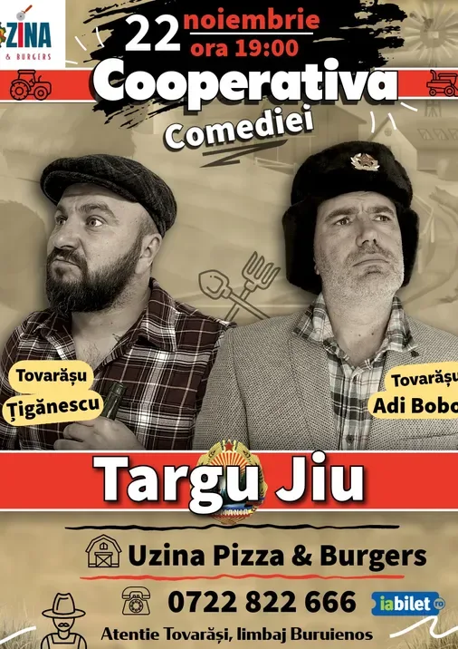 TArgu Jiu: Cooperativa Comediei cu Ionuț Țigănescu și Adi Bobo