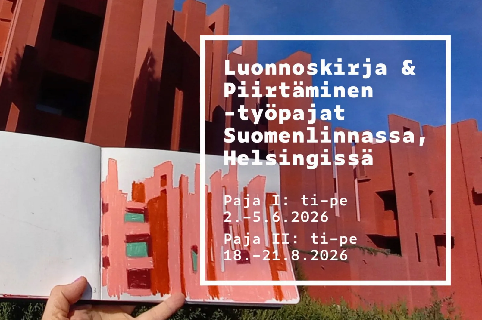 Luonnoskirja & Piirtäminen -työpajat
