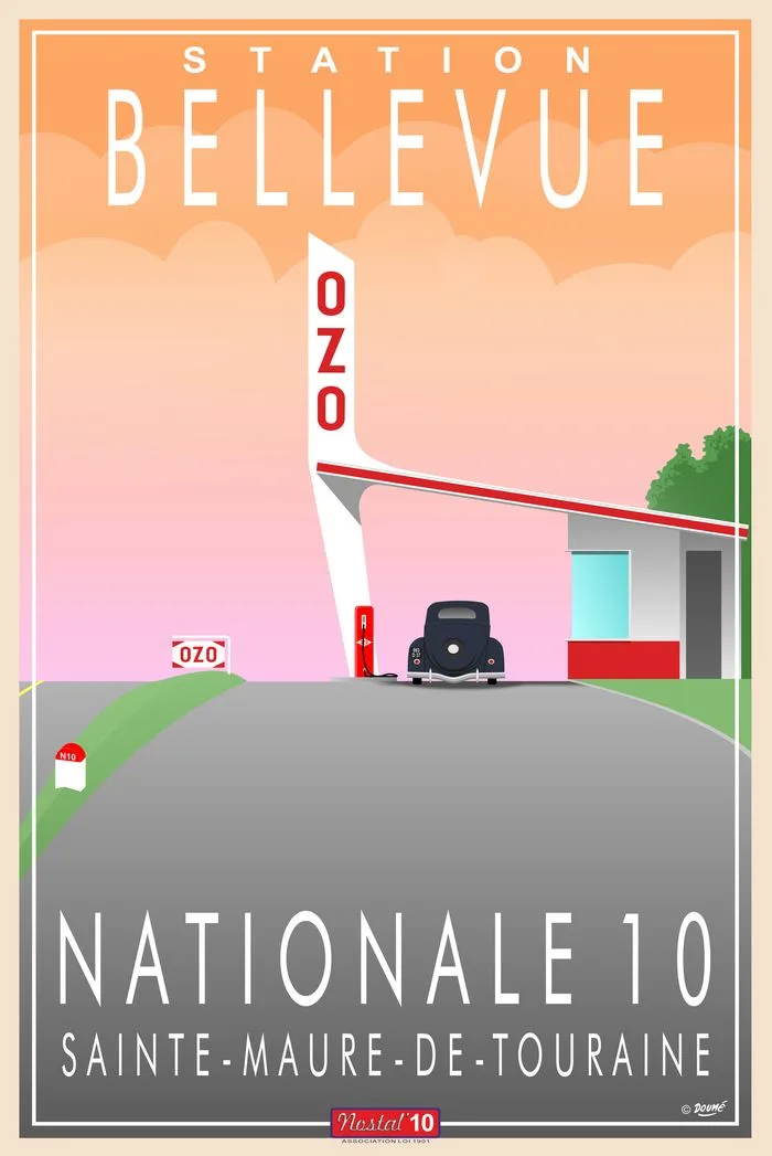 Accueil à l'ancienne station-service OZO Bellevue
