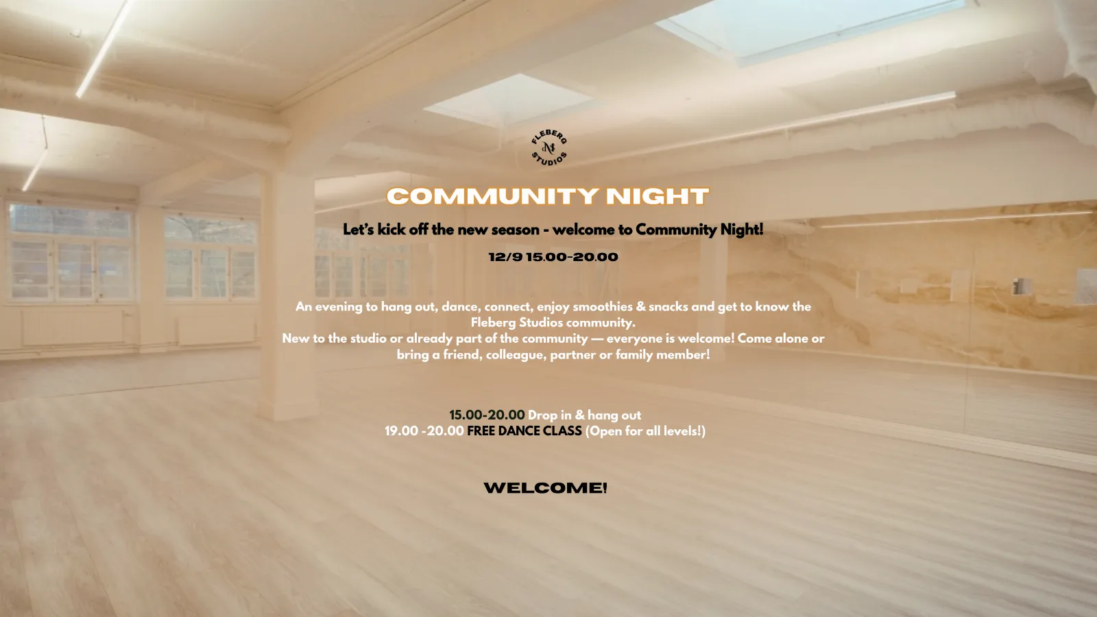 Community Night at Fleberg Studios!