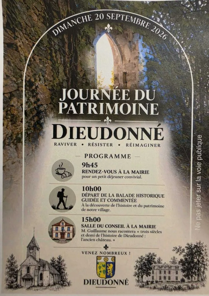 Balade historique guidée dans Dieudonne