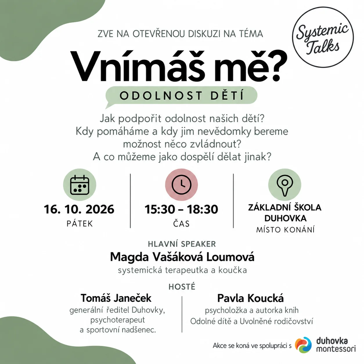 Systemic Talks: Vnímáš mě? | Do You Perceive Me?