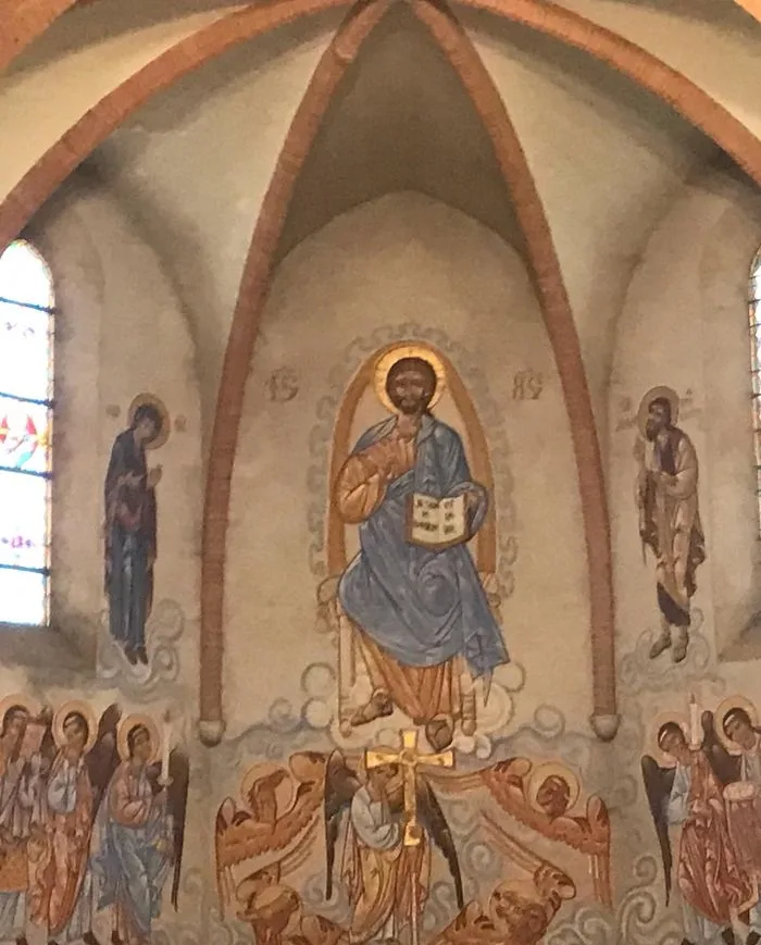 Visite de l'église Notre Dame de Fonlabour - Fresque de Nicolaï Greschny