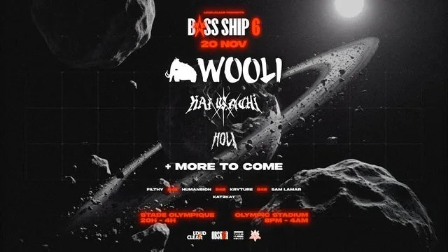 BASS SHIP Présente: Wooli, Kai Wachi, Hol!, Masquerade et PLUS!