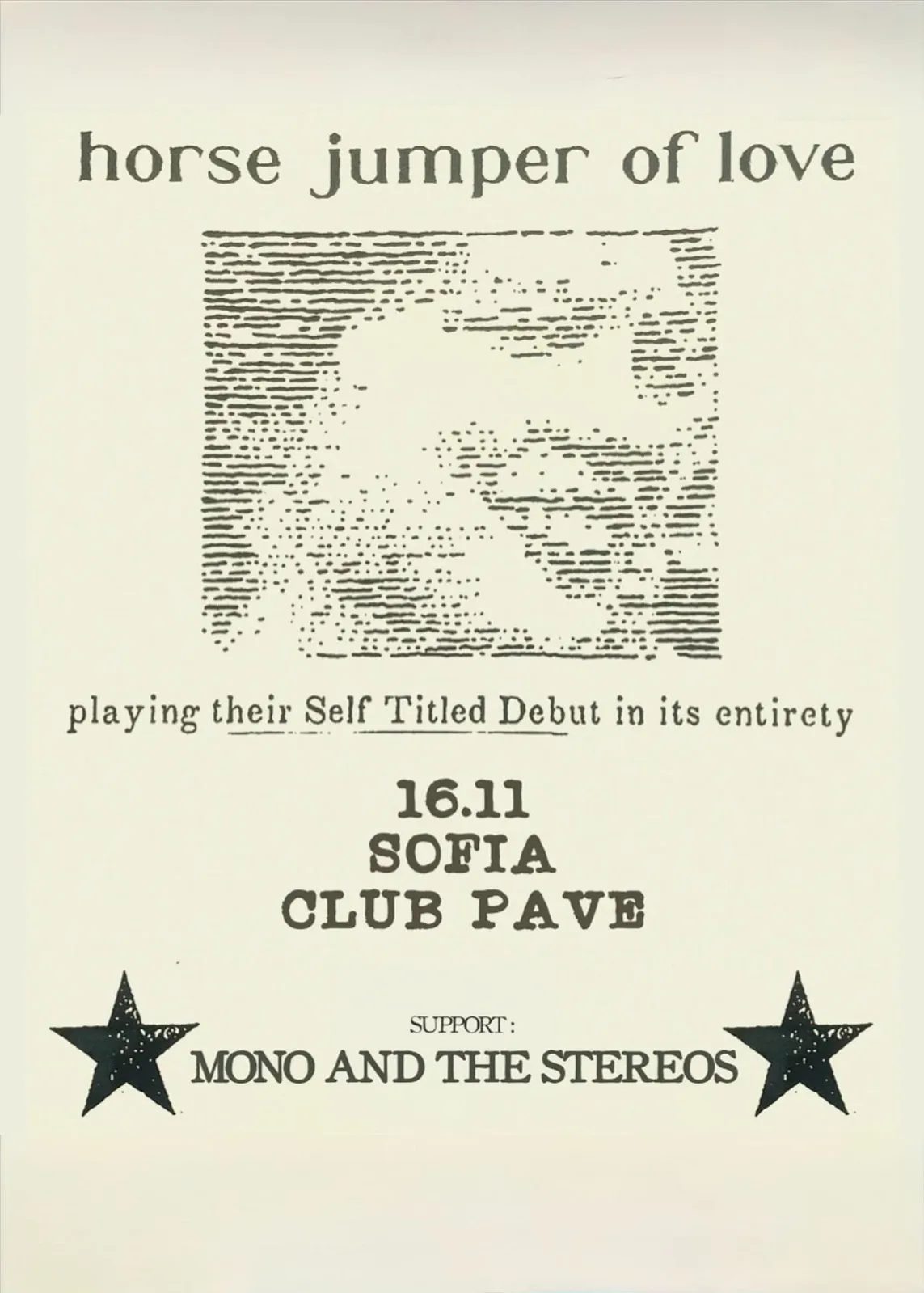 Horse Jumper of Love (USA) w/ Mono and the Stereos live at Club Pave