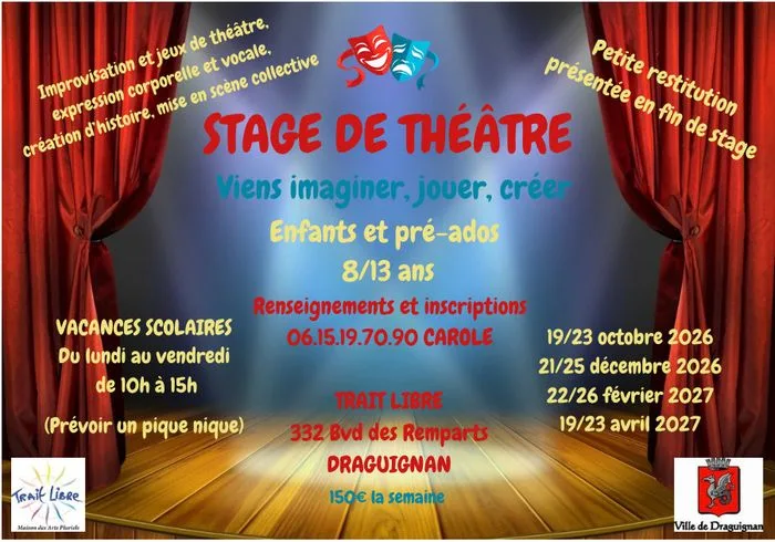 Trait libre - Stage de théâtre
