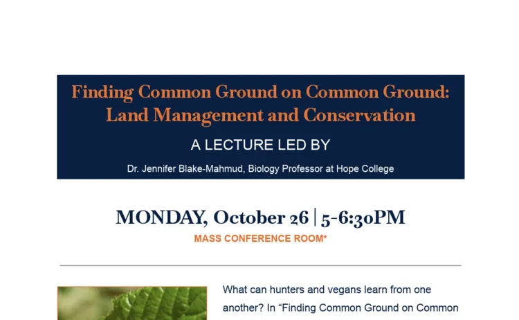 GRACE Project | Finding Common Ground on Common Ground: Land Management and Conservation