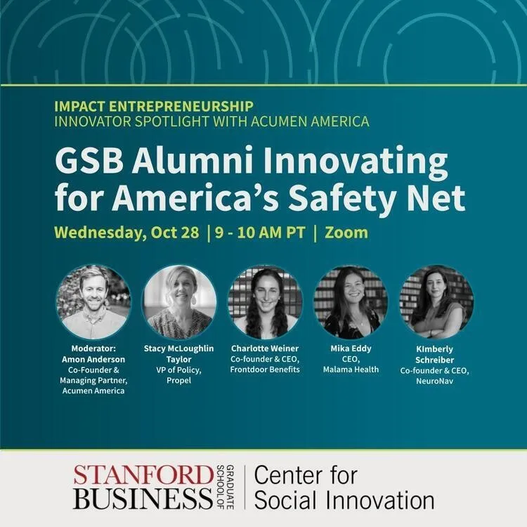 GSB Alumni Innovating for America's Safety Net