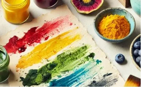 Peinture végétale et aquarelle