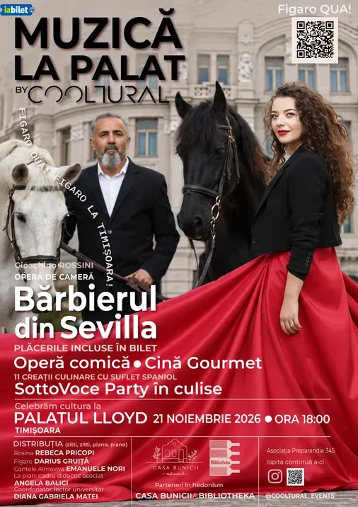Timișoara: Bărbierul din Sevilla | Muzică la Palat by COOLTURAL