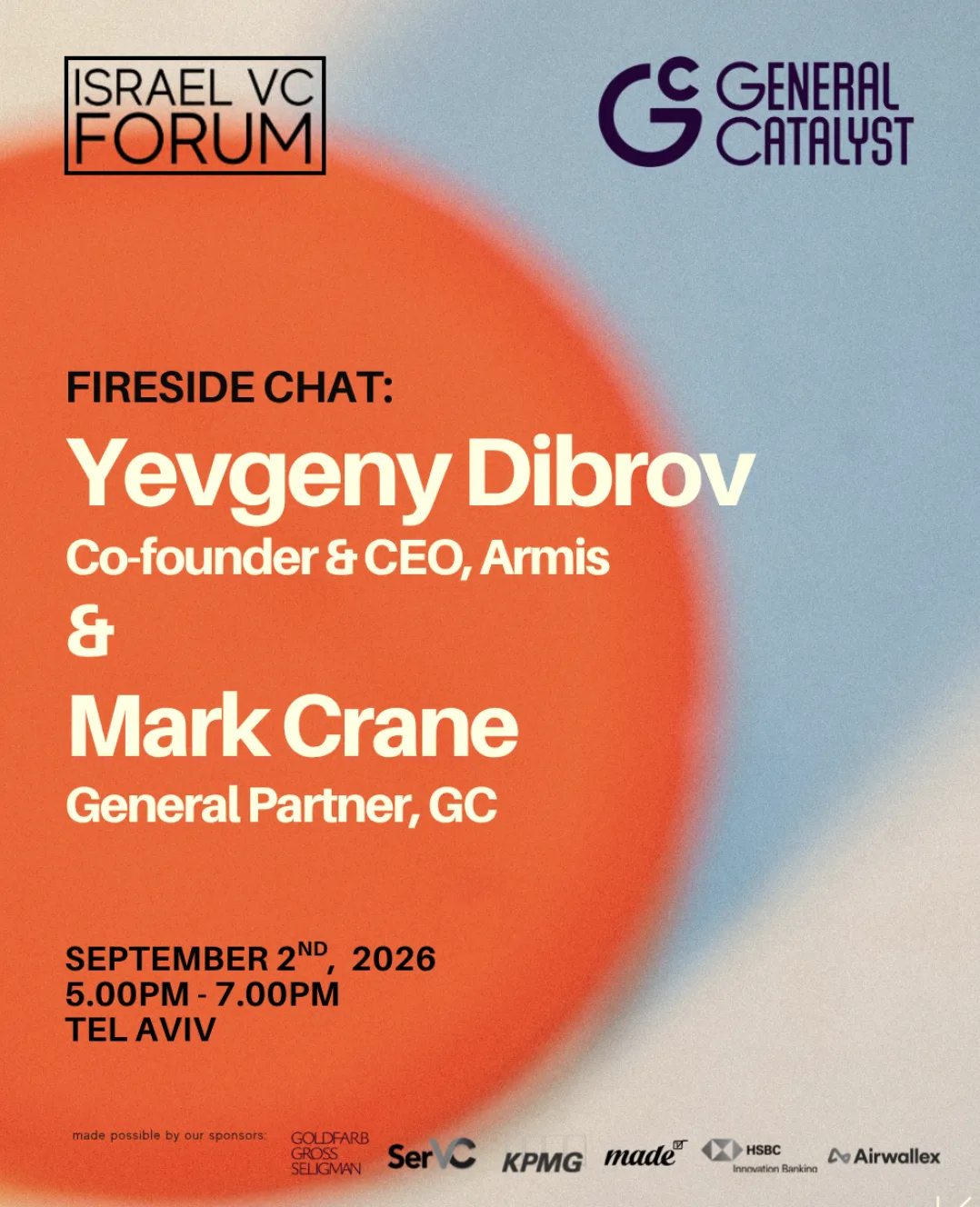 Fireside: Yevgeny Dibrov (Armis) & Mark Crane (GC) Hosted by The IVCF