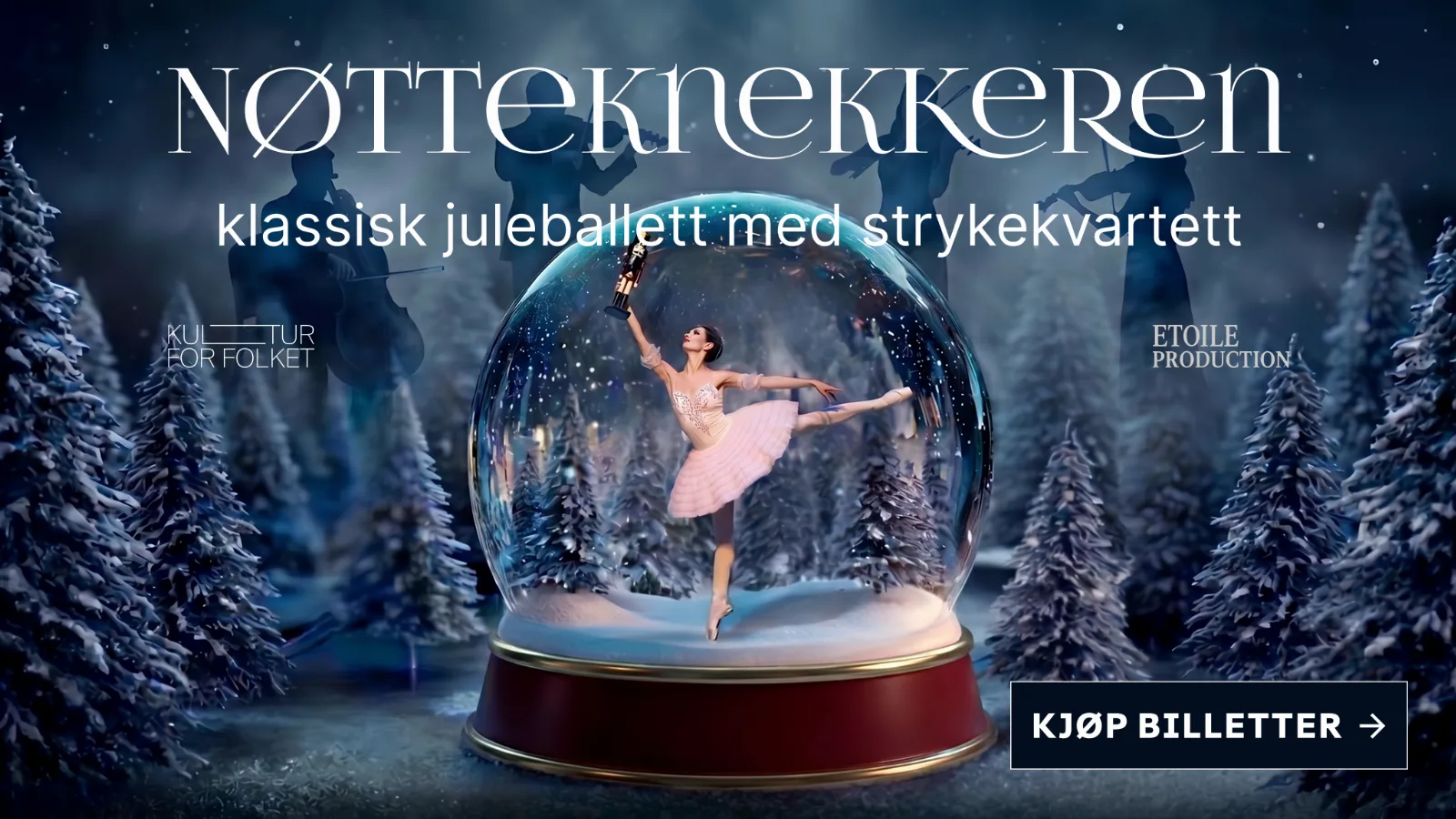Nøtteknekkeren – klassisk julbalett med strykekvartett
