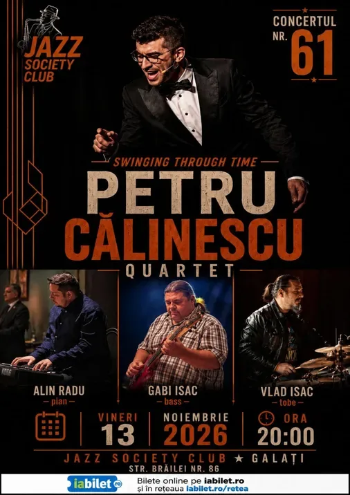 Galati: Petru Calinescu Quartet - "Swinging Through Time"