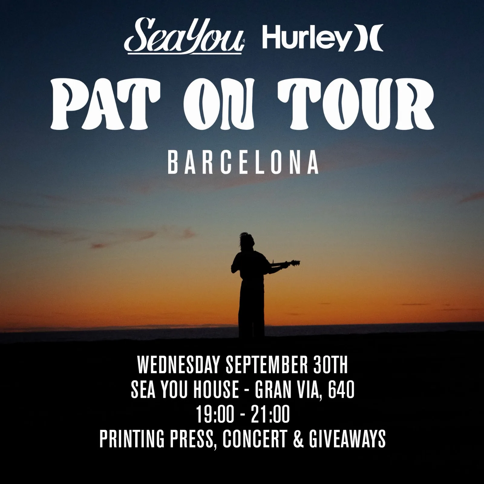 PAT ON TOUR X HURLEY