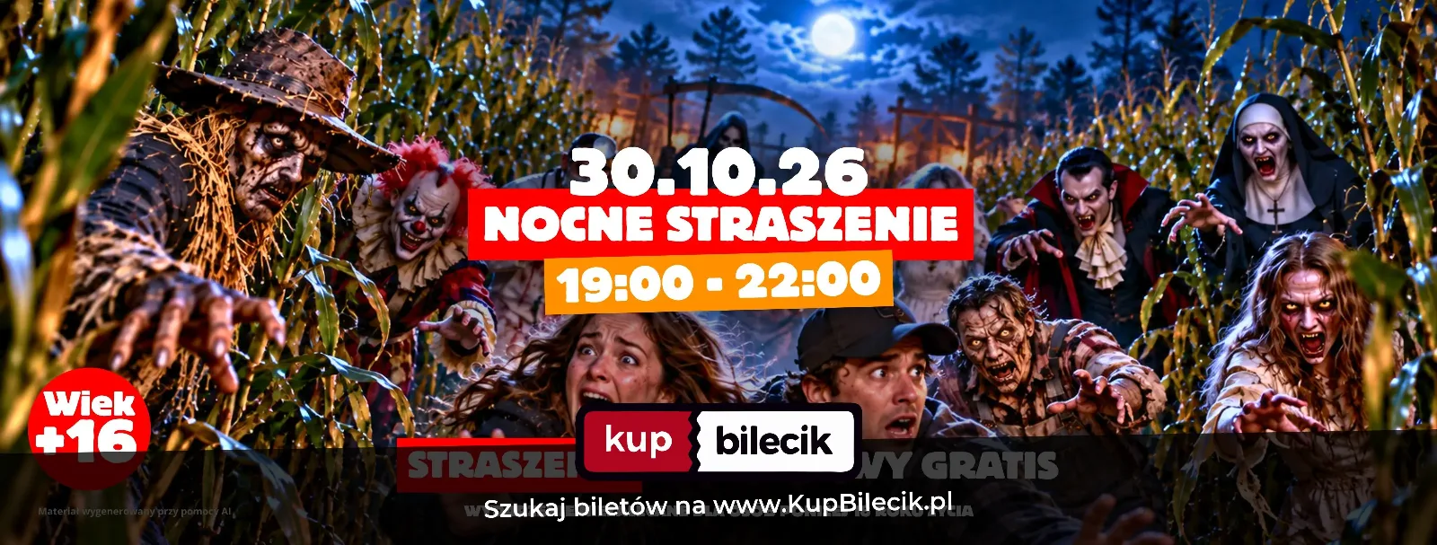 Noc grozy w Labirynt w Polu Kukurydzy - Zator - HORROR W KUKURYDZY!