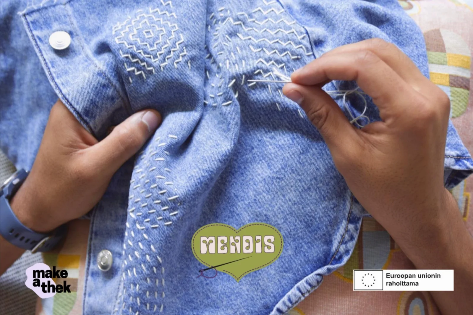 make-a-thek: Mending Sundays with Mendis: Sashiko Mending