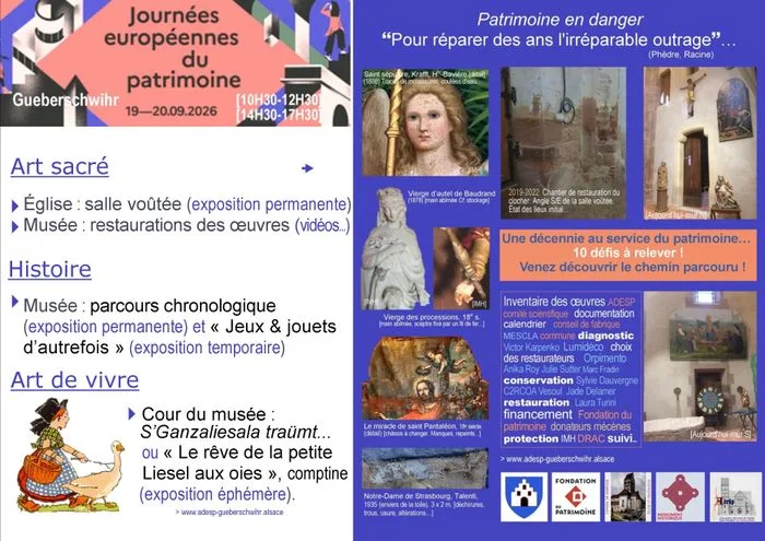 Exposition-comptine "Gansaliesala träumt" ou Le rêve de la petite Liesel aux oies...