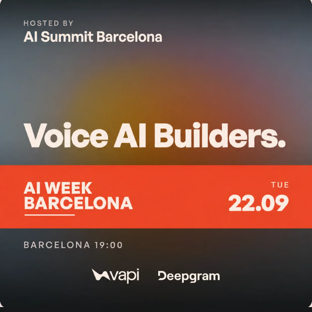 Voice AI Builders || Drinks Sunset Sessions, BCN edition 🍸 - by Vapi & Deepgram