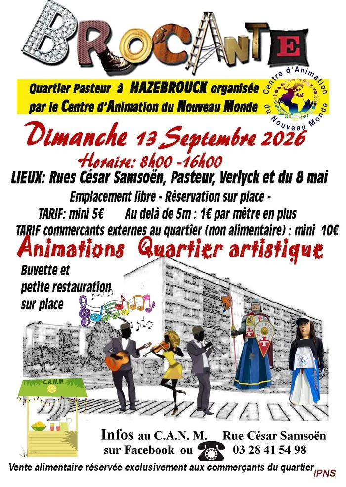 Brocante secteur Pasteur Foch Hazebrouck