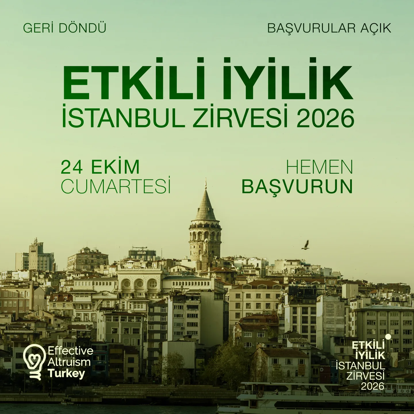 Etkili İyilik İstanbul Zirvesi 2026