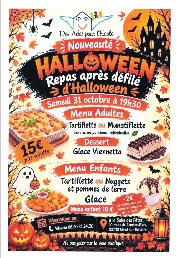 Défilé Halloween puis repas