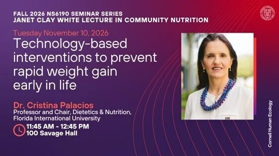 Janet Clay White Lecture in Community Nutrition