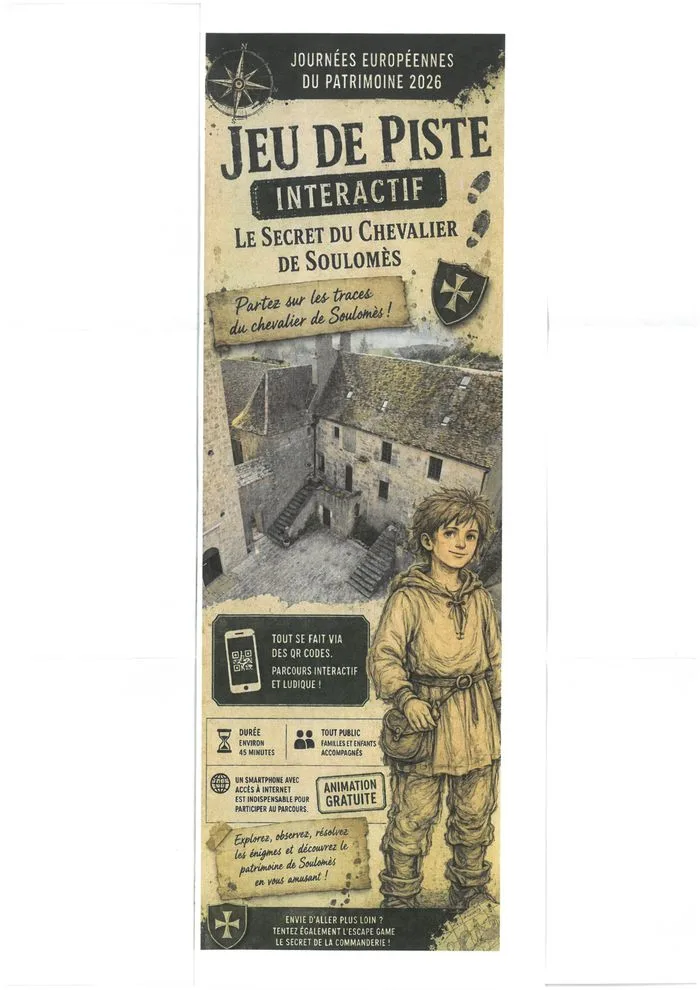 Partez sur les traces du Chevalier de Soulomès ! Jeu de piste interactif