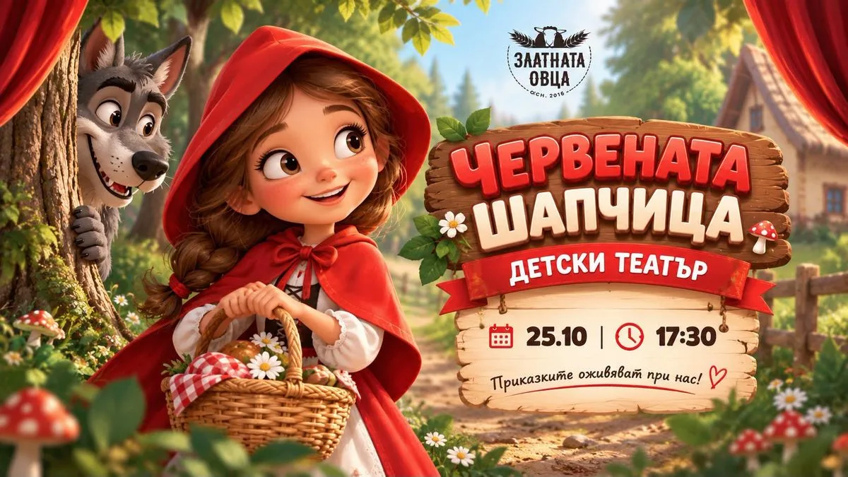 "Червената шапчица" |🎠 Детски театър в "Златната овца"