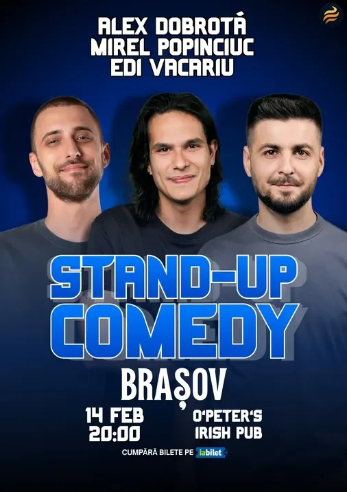 Brasov: Stand-Up Comedy cu Edi Vacariu, Dobrota și Popinciuc