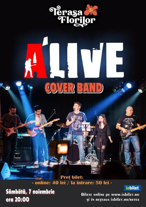 Concert de rock&blues cu A'LIVE - cover band
