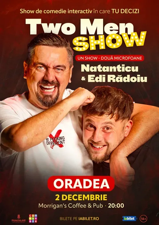 Oradea: Stand-up comedy cu Natanticu și Edi Rădoiu | Two Men Show