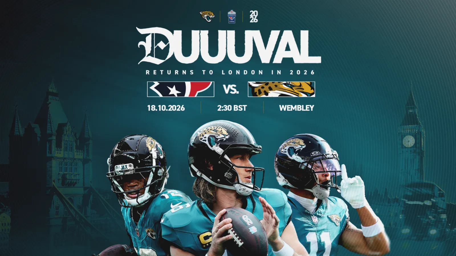 NFL London 2026: Houston Texans v Jacksonville Jaguars