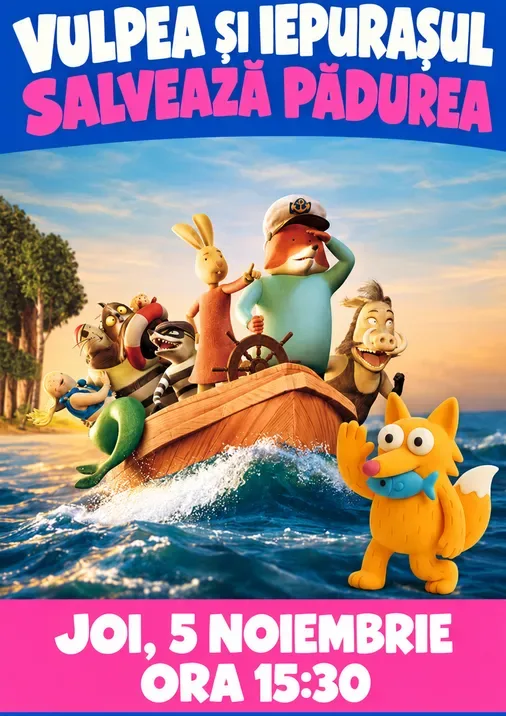 Vulpea si Iepurasul salveaza padurea - Proiecție în cadrul BKFF la Cinema Europa