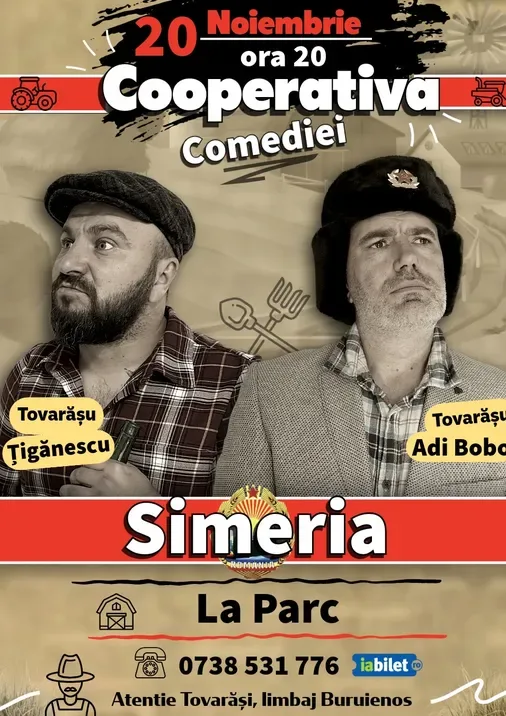Simeria: Cooperativa Comediei cu Ionuț Țigănescu și Adi Bobo