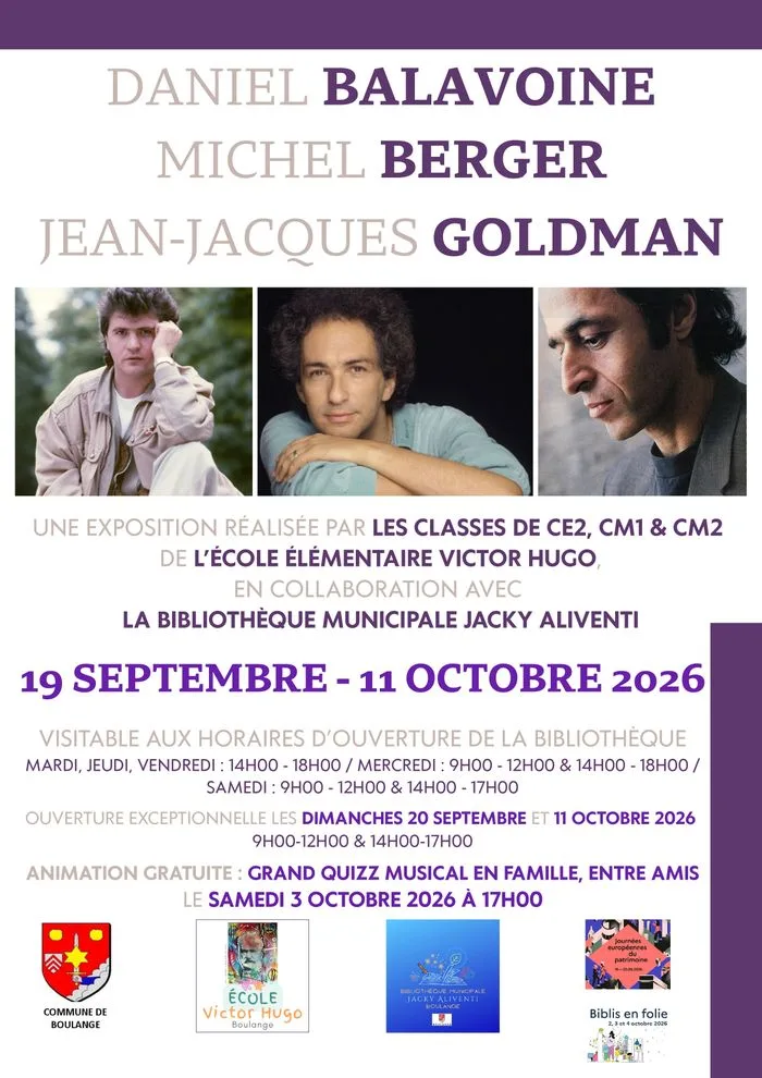Balavoine-Berger-Goldman : l'exposition