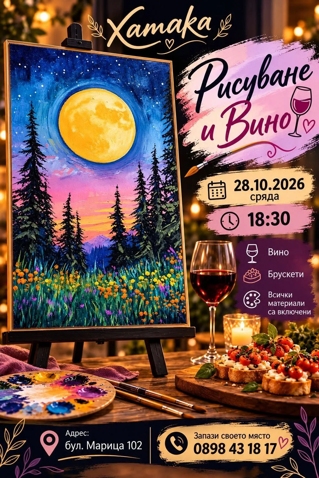 Вино и Рисуване