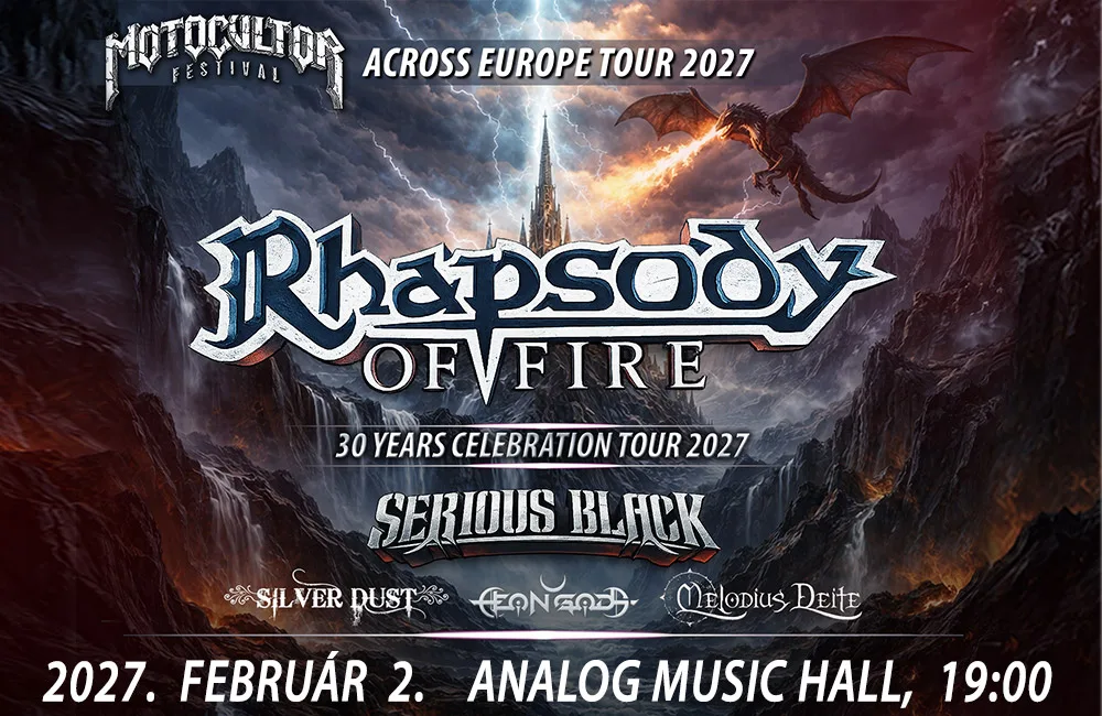 RHAPSODY OF FIRE // SERIOUS BLACK // Silver Dust / Aeon Gods / Melodius Deite // Analog Music Hall