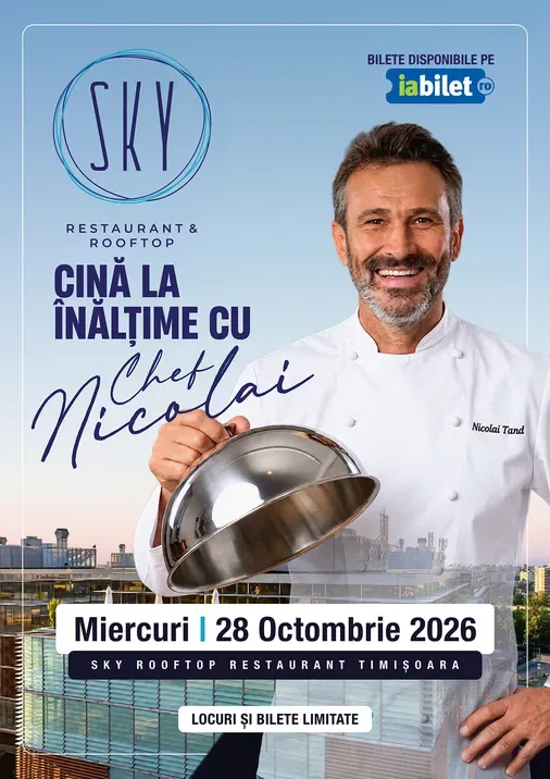 Timisoara: Cina la inaltime cu Chef Nicolai Tand