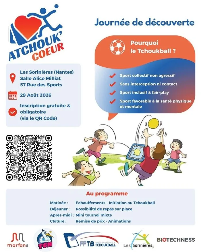 Atchouk'Cœur, journée de découverte du Tchoukball
