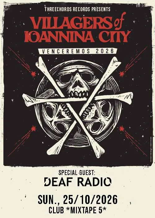 VILLAGERS OF IOANNINA CITY/ DEAF RADIO Live in Sofia/ Threechords