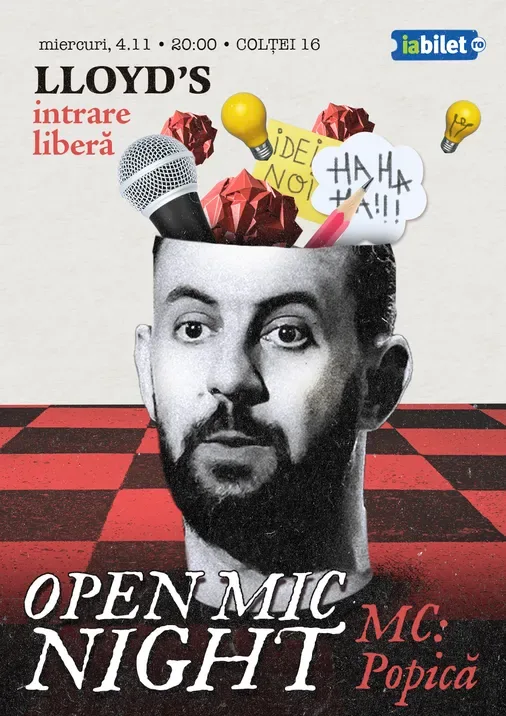 Lloyd's: Stand-up comedy Open Mic cu MC Popică 4.11
