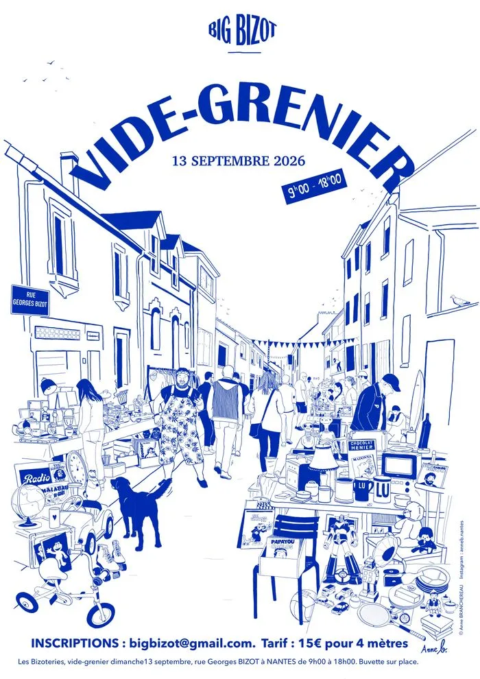 Les Bizoteries - Vide grenier rue Georges Bizot le 13/09
