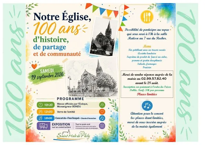 Notre église, 100 ans d'histoire, de partage et de communauté