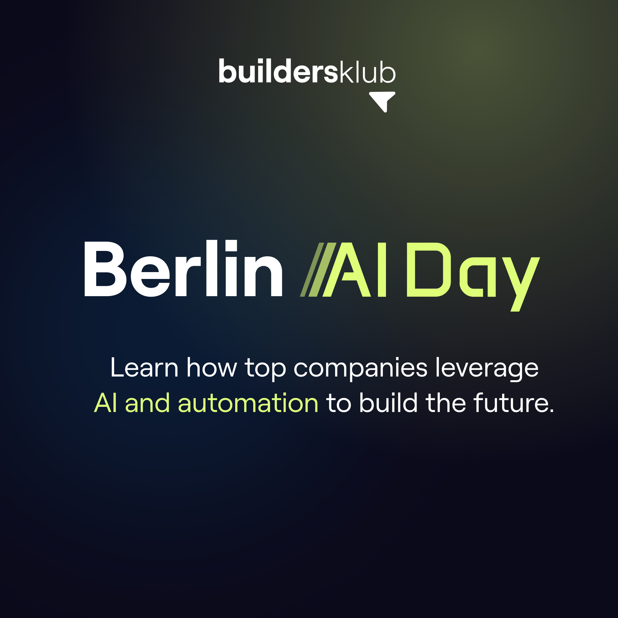 Berlin AI Day by Buildersklub