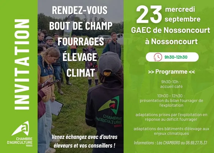 Rendez-vous Bout de champ Fourrages Élevage Climat